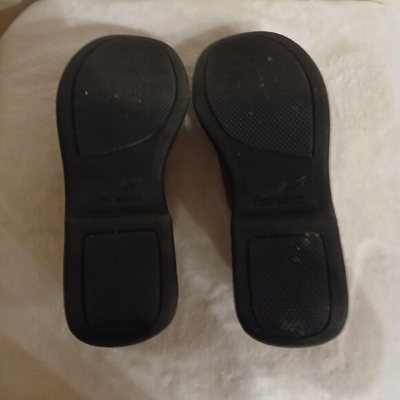 Dansko Professional brown leather black platform clogs EU 41 US Size 10 10.5 - Picture 6 of 8